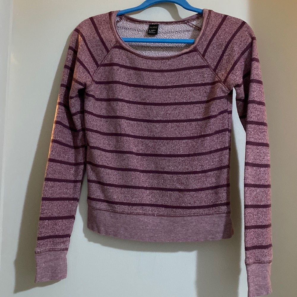 Striped purple sweater